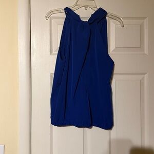 Royal Blue Sleeveless Blouse